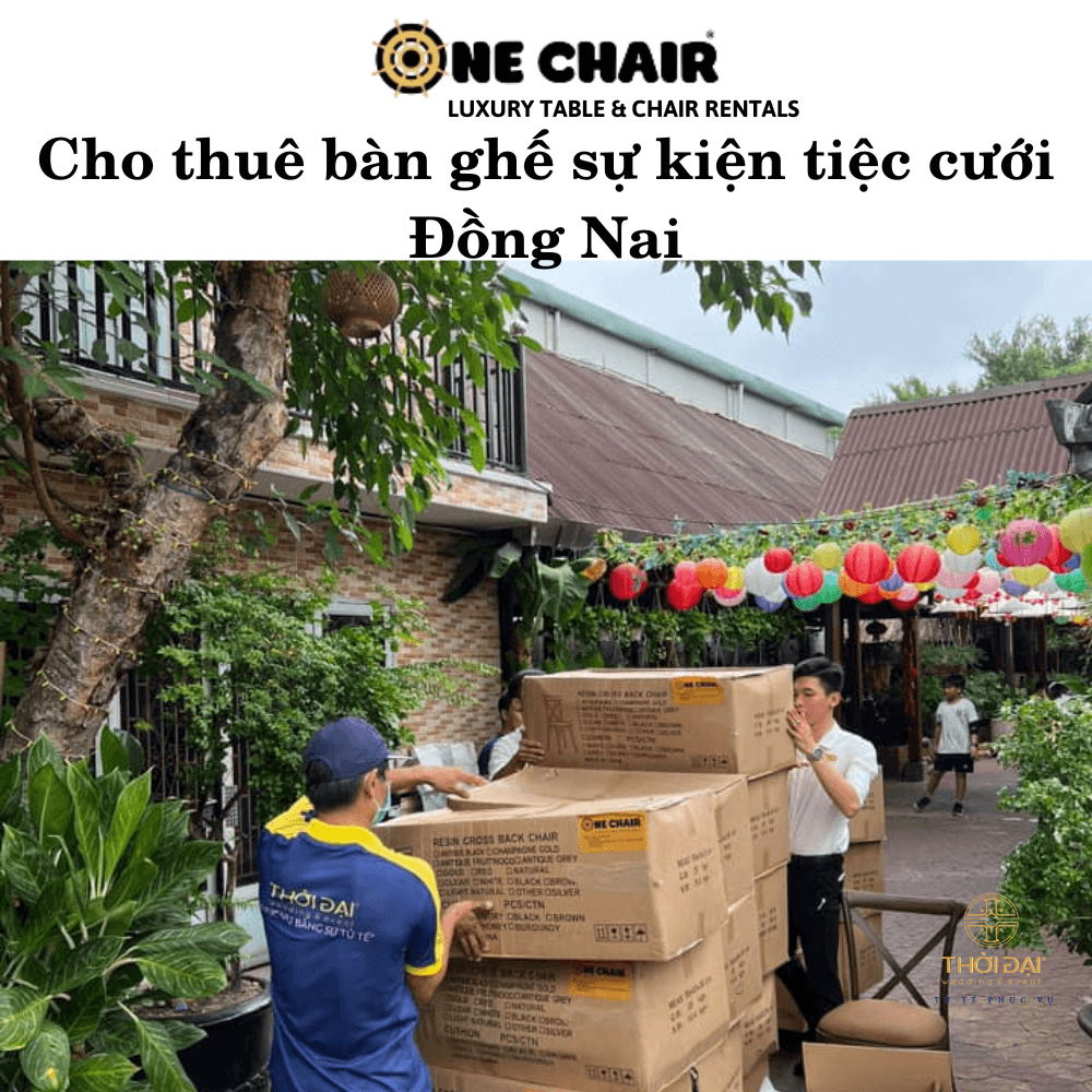 Hình 5: Cho thuê bàn ghế gỗ đám cưới giá rẻ tại Đồng Nai.