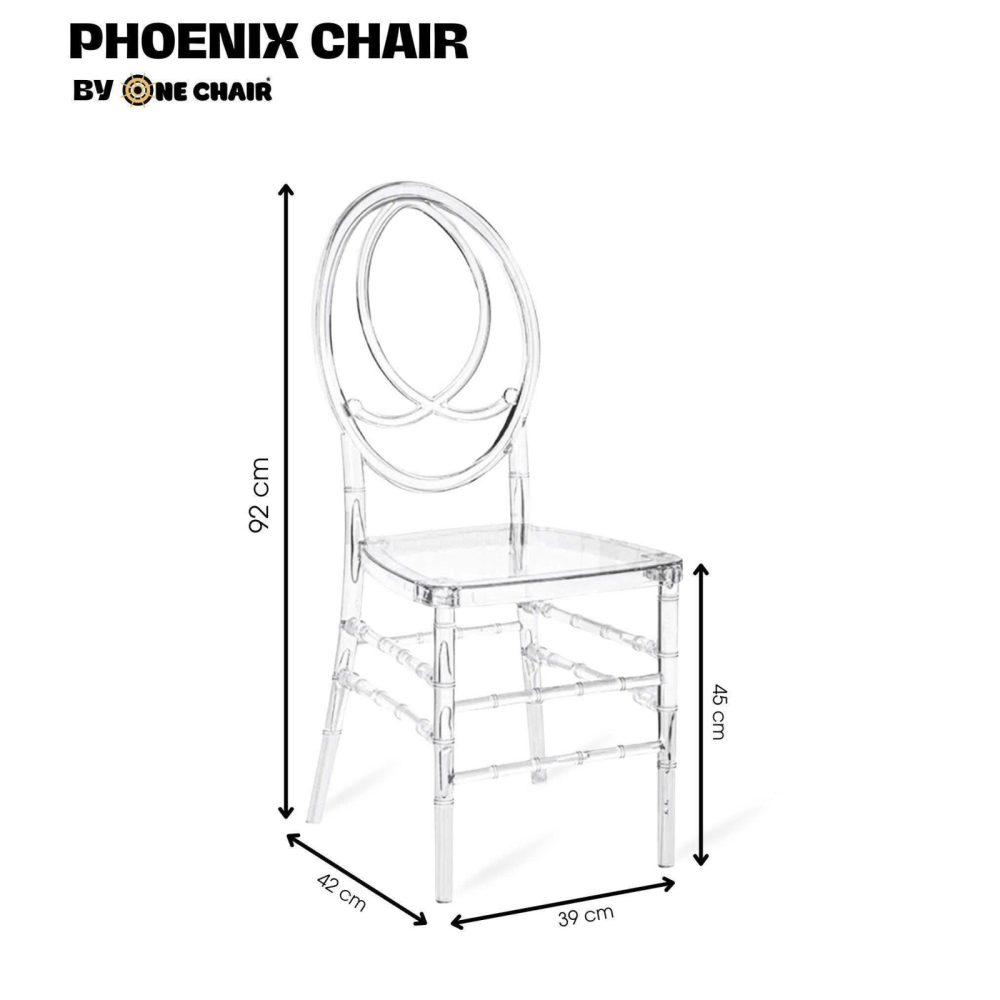 Phoenix Chair – Nệm Màu Xanh Rêu | Ghế Sự Kiện Trong Suốt