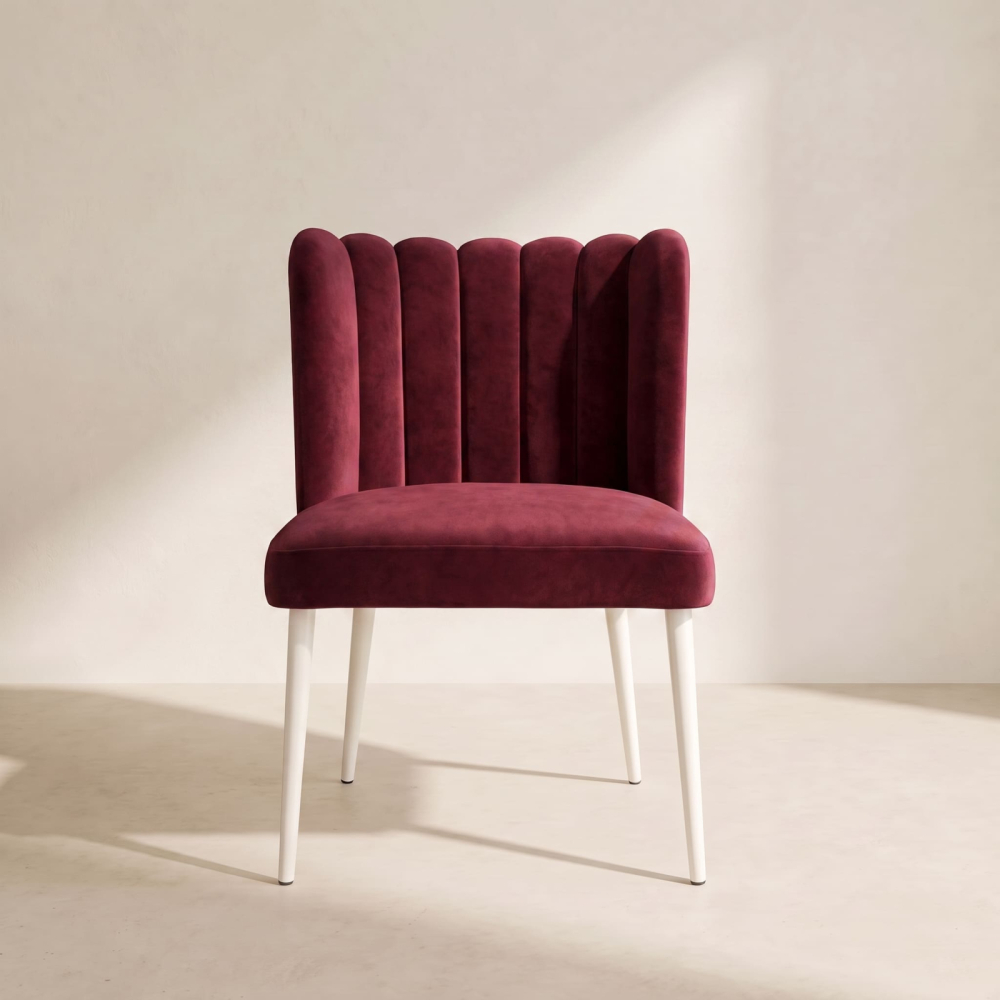 Tulip Chair – Burgundy Wine