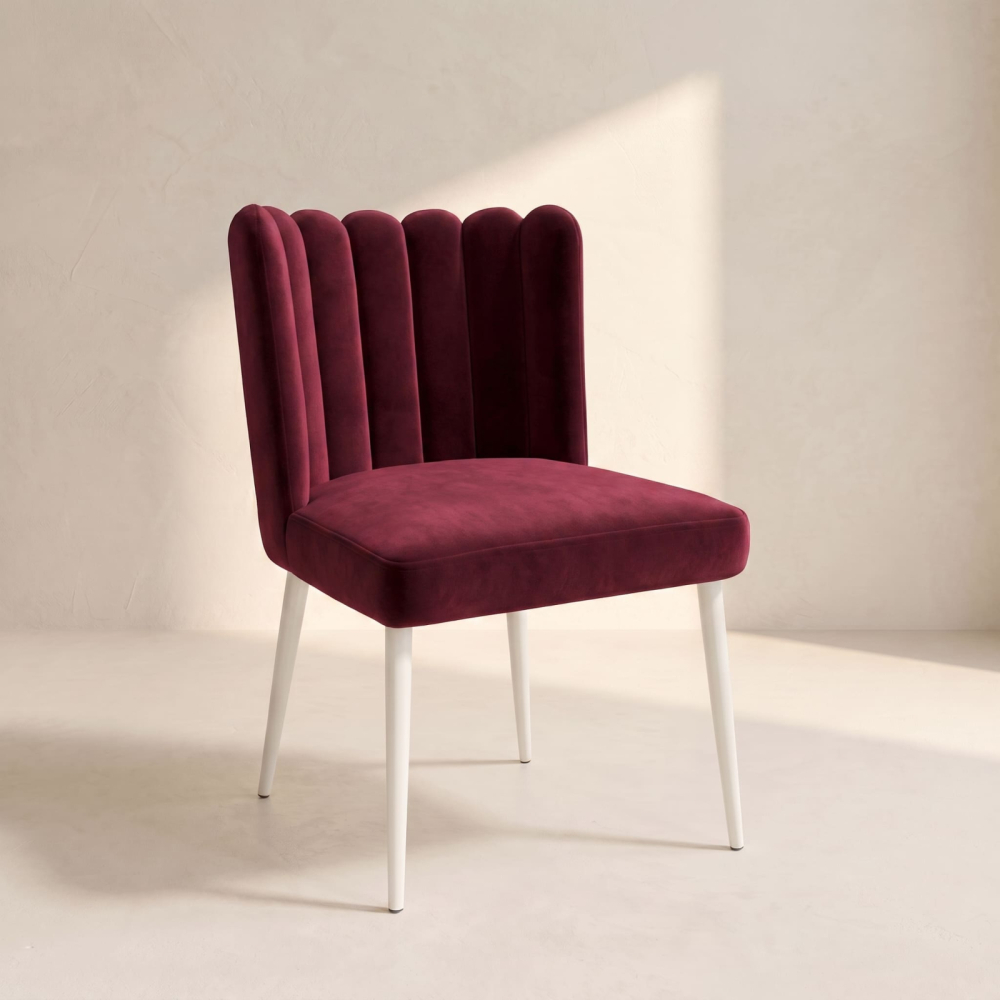 Tulip Chair – Burgundy Wine