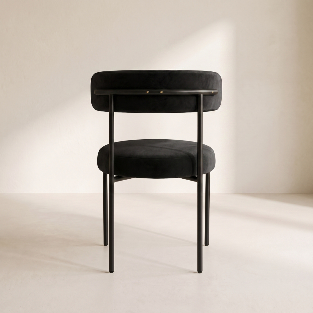 Bouclé Chair – Black