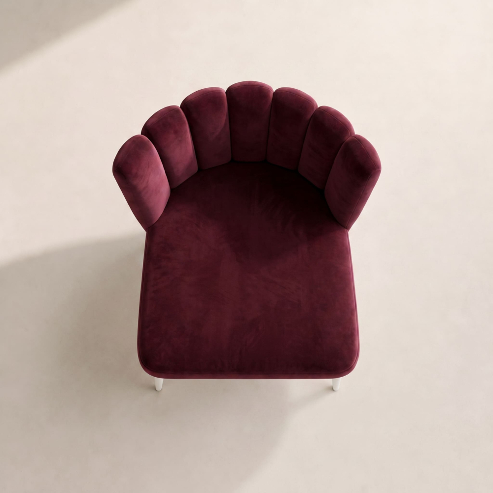Tulip Chair – Burgundy Wine