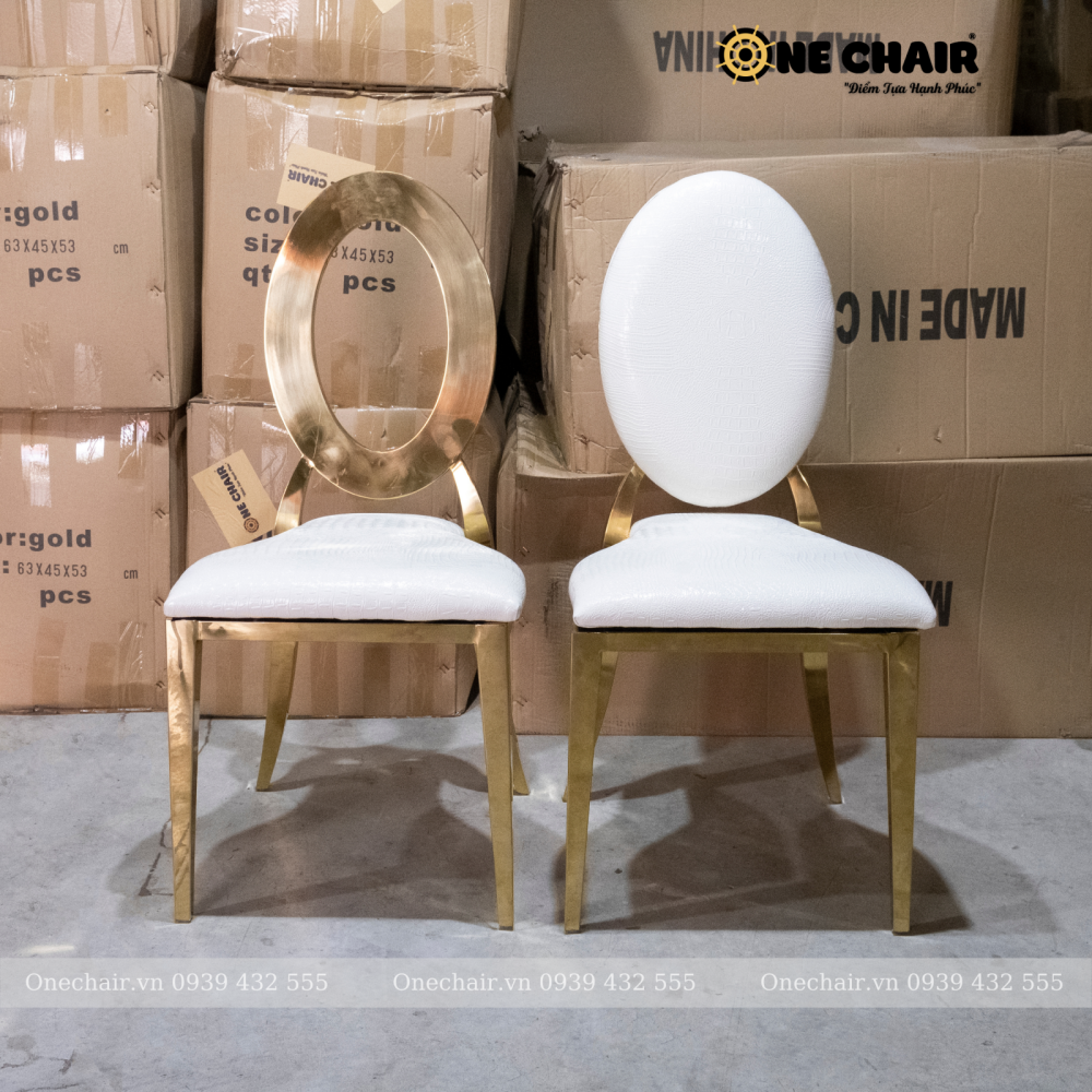 Ghế louis đám cưới nội thất nhà hàng tiệc cưới, khách sạn ghế mạ vàng sang trọng