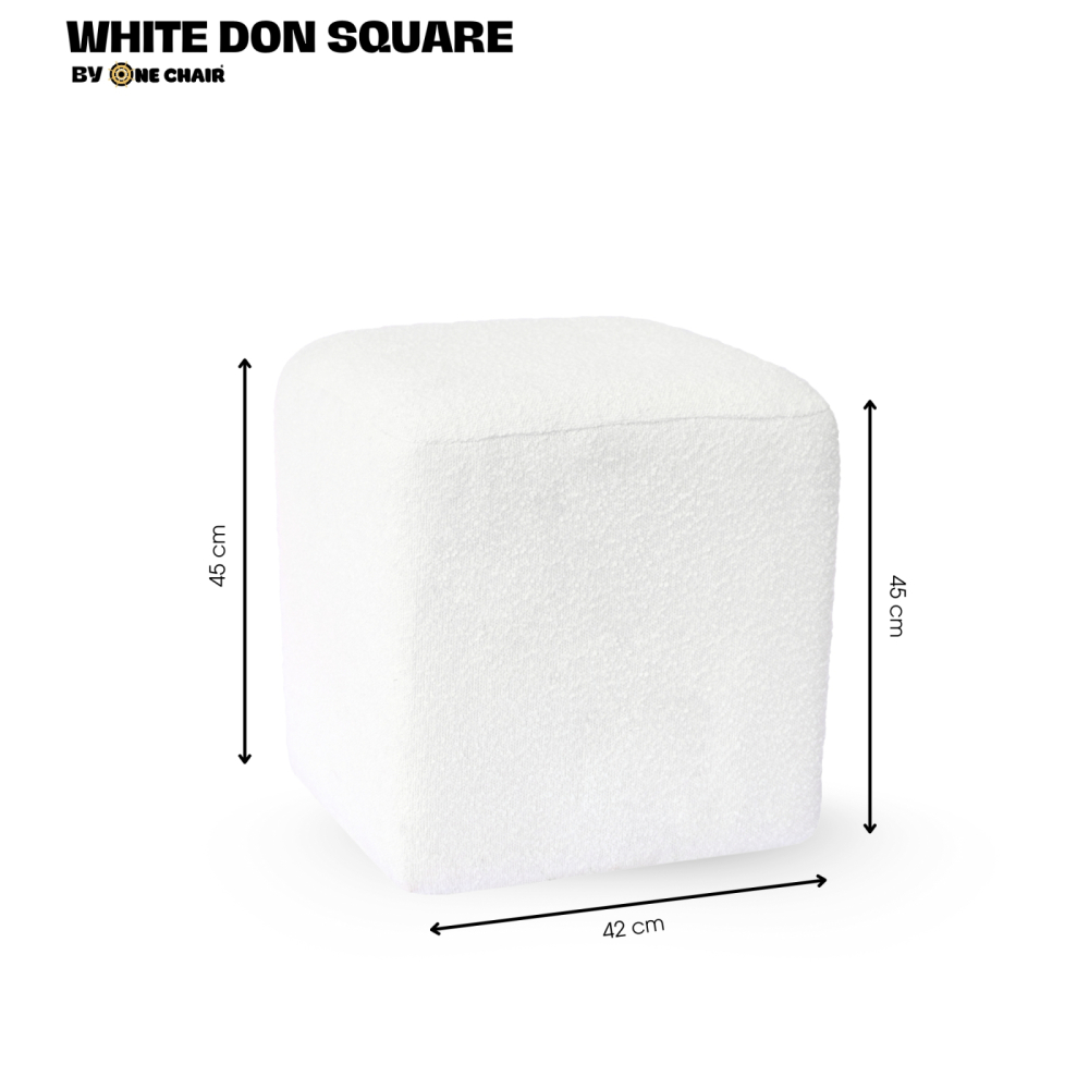 Ghế Sofa Đôn Vuông Trắng – Tối Giản & Linh Hoạt Cho Mọi Sự Kiện