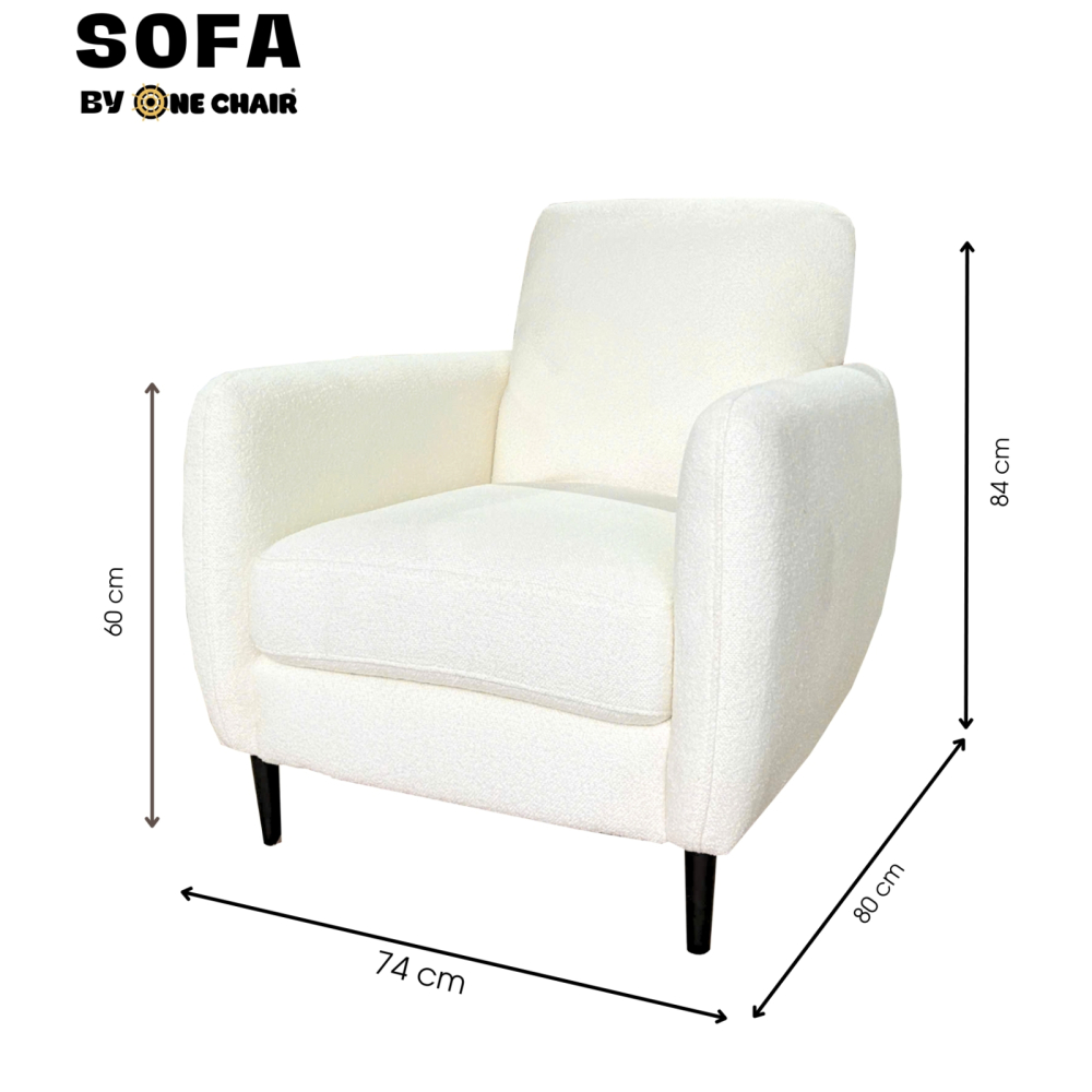 Ghế Sofa Đơn Màu Trắng Cao Cấp – Sang Trọng & Thoải Mái Cho Sự Kiện