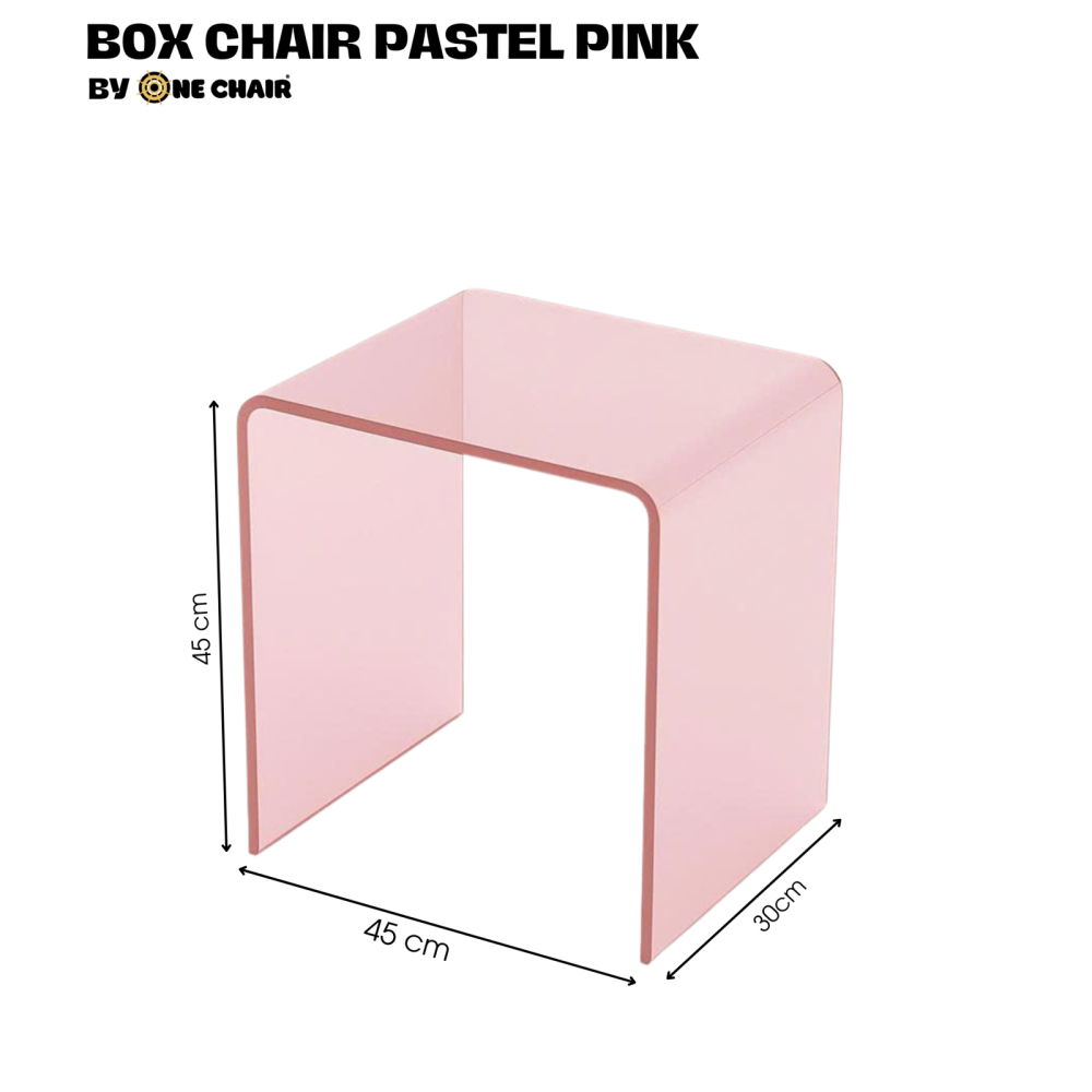 BOX CHAIR MÀU PASTEL PINK – NGỌT NGÀO VÀ DỊU DÀNG
