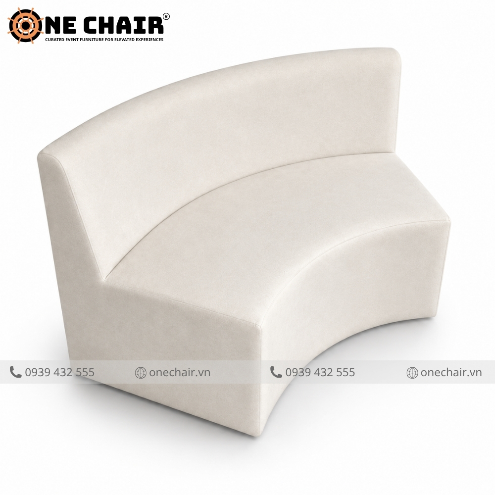 Sofa Cong Module - Crescent Incurve Modular Sofa Cho Sự Kiện Cao Cấp | ONE CHAIR