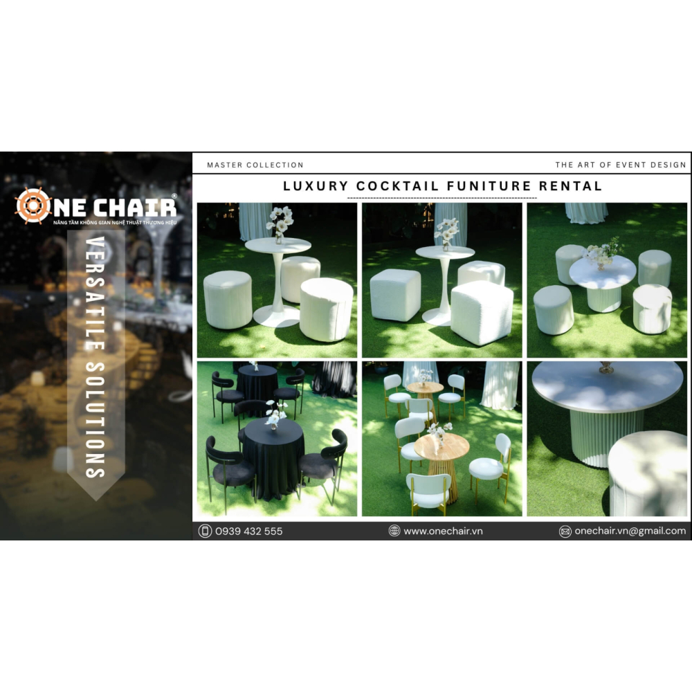  Dịch Vụ Cho Thuê Bàn Ghế Cocktail Cao Cấp Trọn Gói Tại TP.HCM | ONE CHAIR Nâng Tầm Không Gian Sự Kiện Chuyên Nghiệp