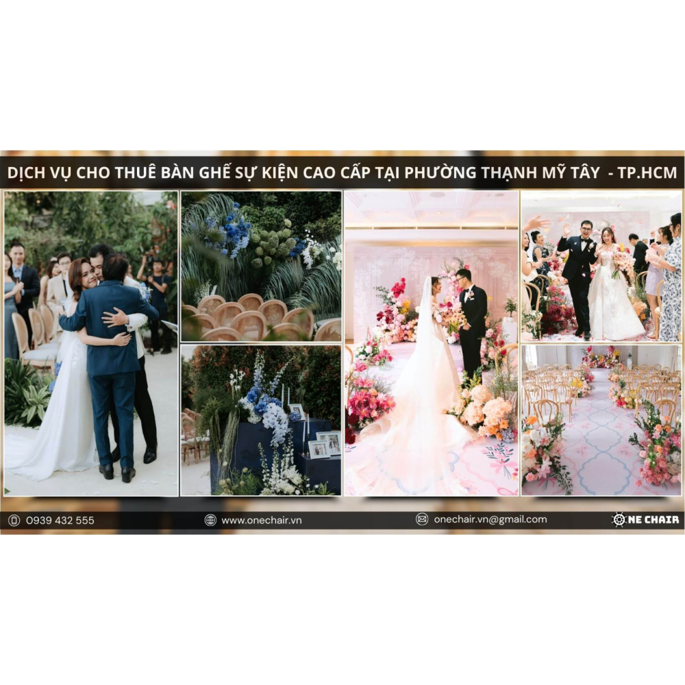 Dịch Vụ Cho Thuê Bàn Ghế Sự Kiện Cao Cấp Tại Phường Thạnh Mỹ Tây - Nâng Tầm Đẳng Cấp Sự Kiện Cùng One Chair