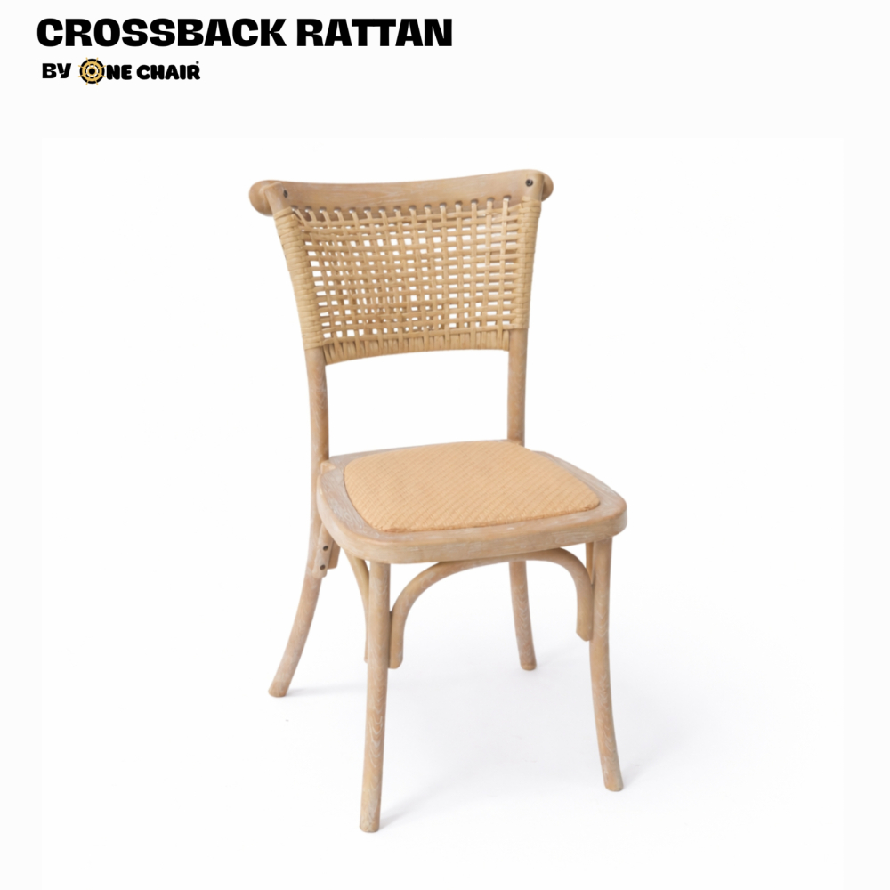 NEW - Ghế Crossback Rattan: Vẻ Đẹp Tự Nhiên và Thanh Lịch