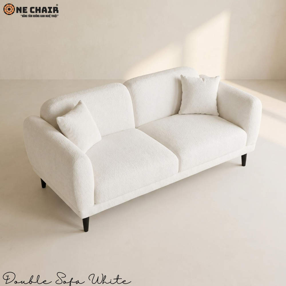 Double Sofa White
