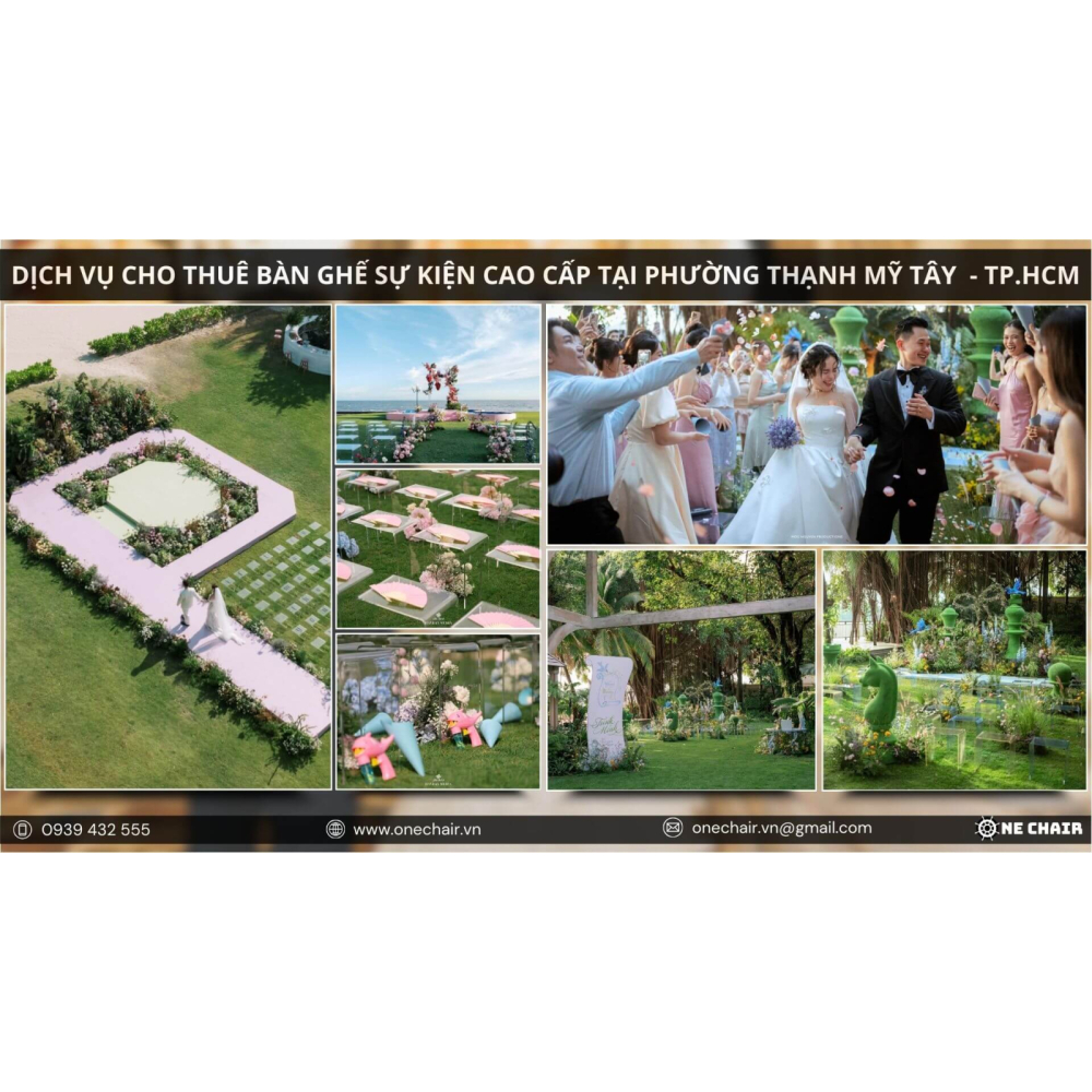 Dịch Vụ Cho Thuê Bàn Ghế Sự Kiện Cao Cấp Tại Phường Thạnh Mỹ Tây - Nâng Tầm Đẳng Cấp Sự Kiện Cùng One Chair