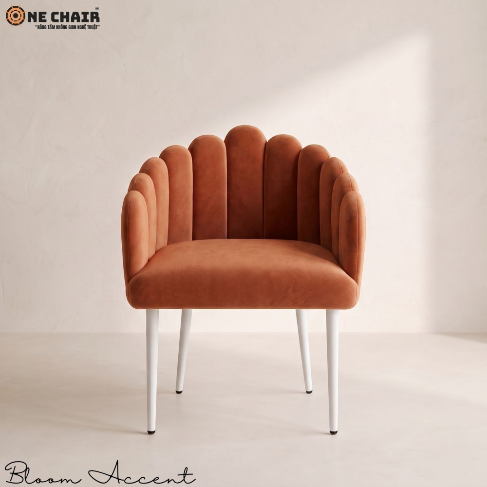 Bloom Accent Chair – Burnt Orange