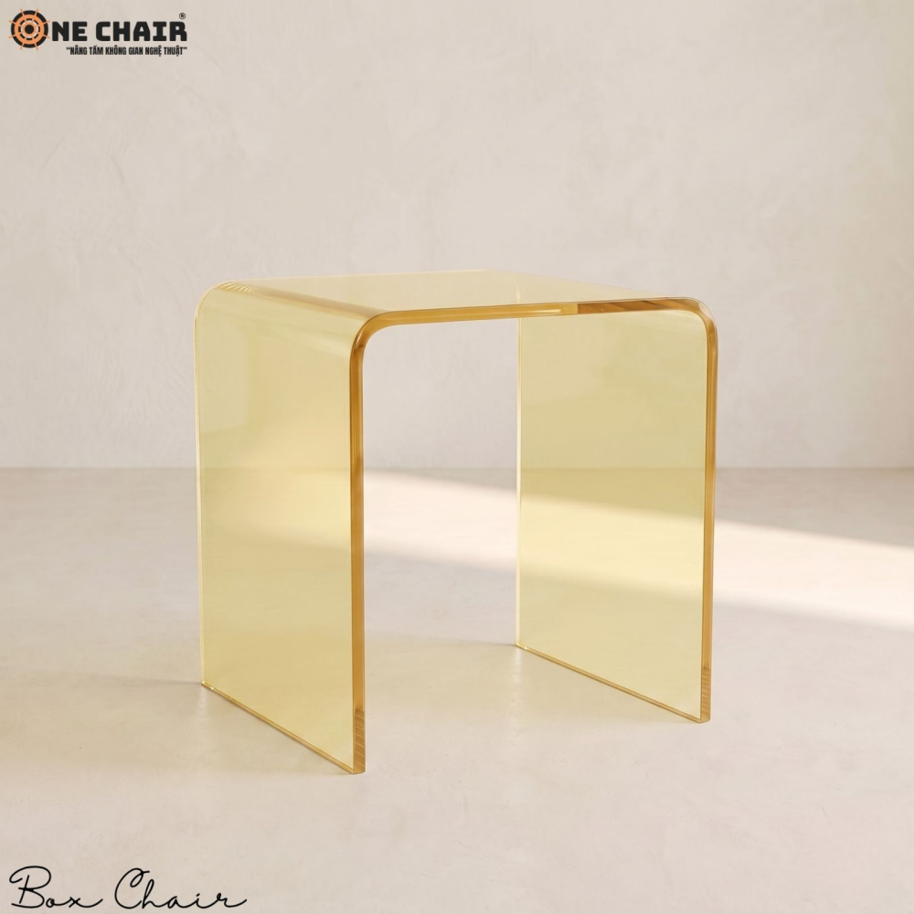 Box Chair Acrylic – Butter Yellow