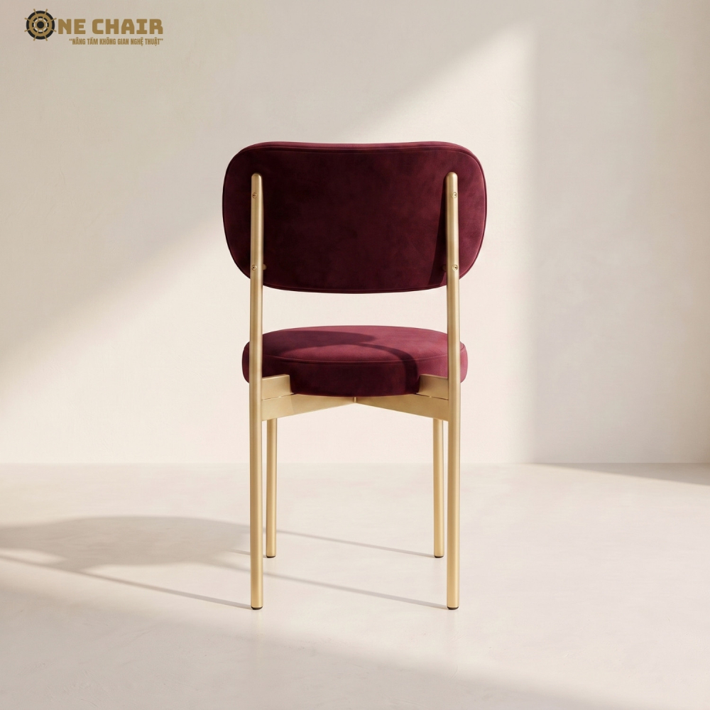Velvet Chair – Burgundy Wine