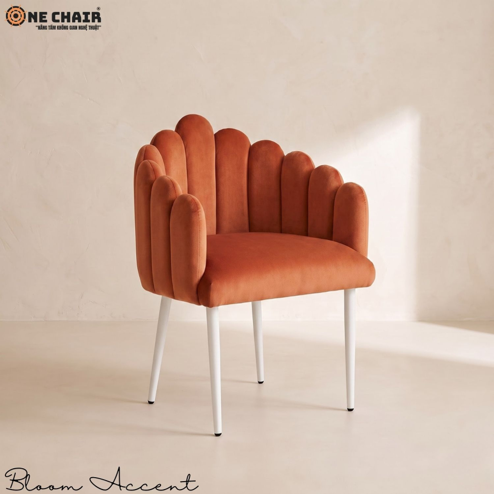 Bloom Accent Chair – Burnt Orange