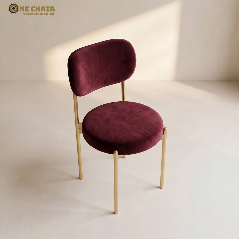 Velvet Chair – Burgundy Wine