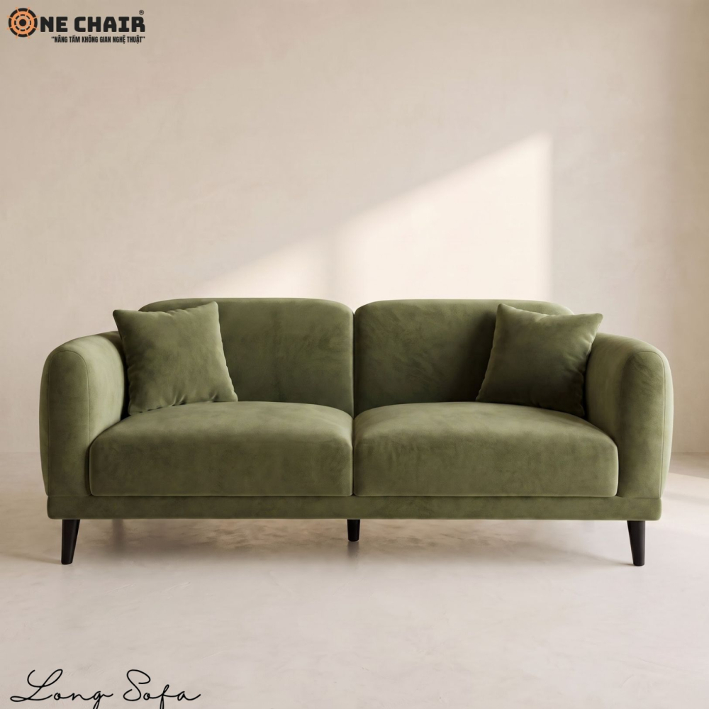 Double Sofa – Olive Moss