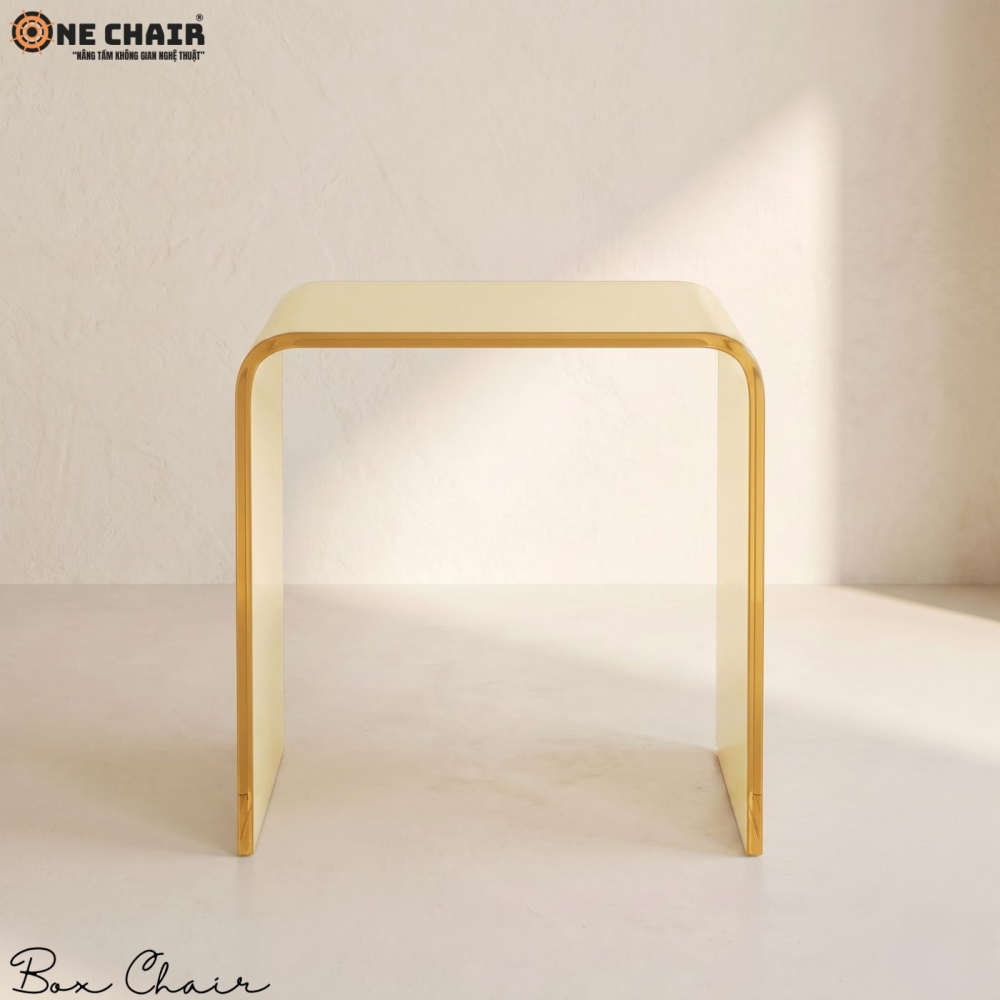 Box Chair Acrylic – Butter Yellow