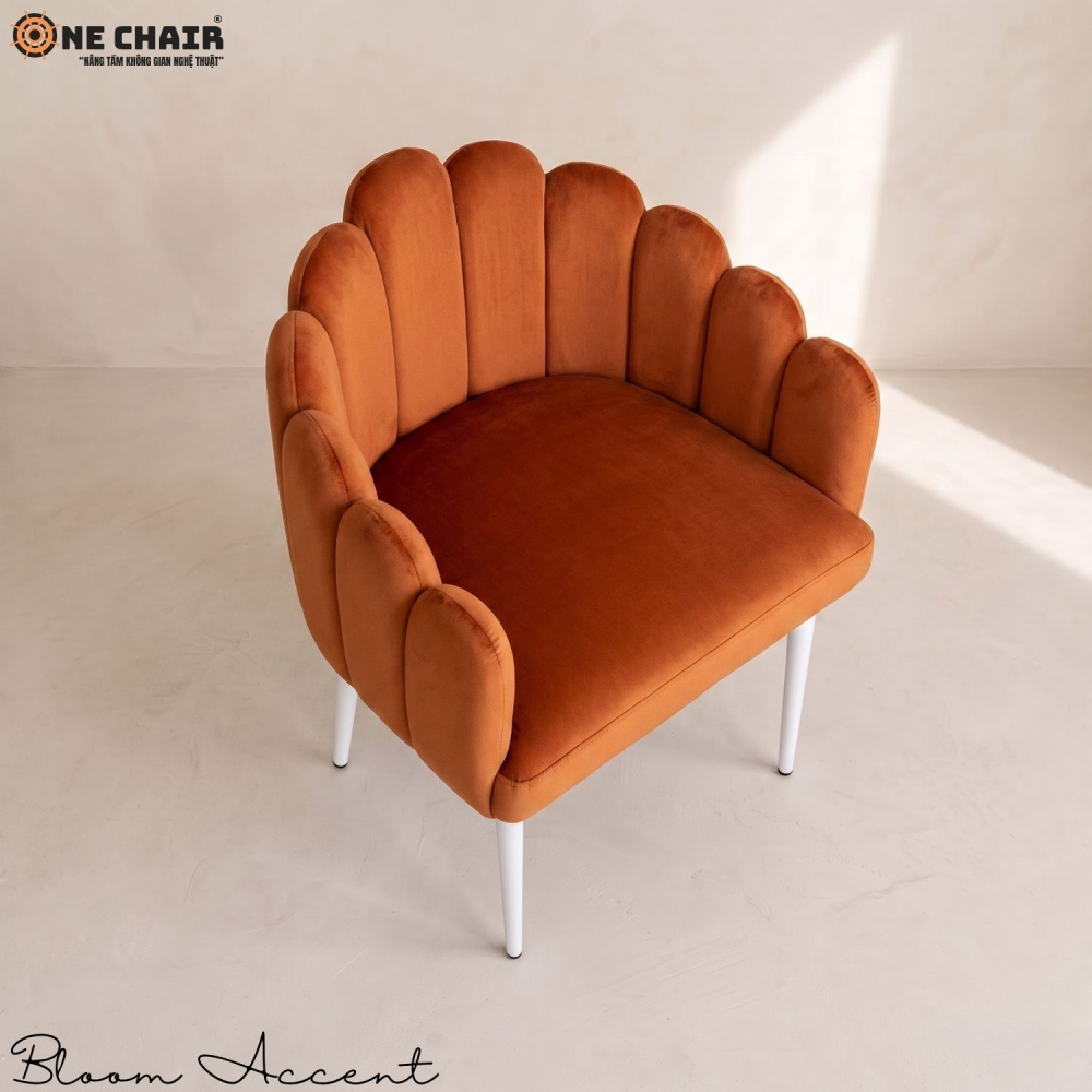 Bloom Accent Chair – Burnt Orange
