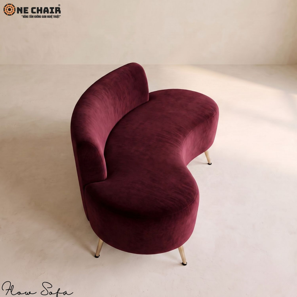 Flow Sofa – Burgundy Wine