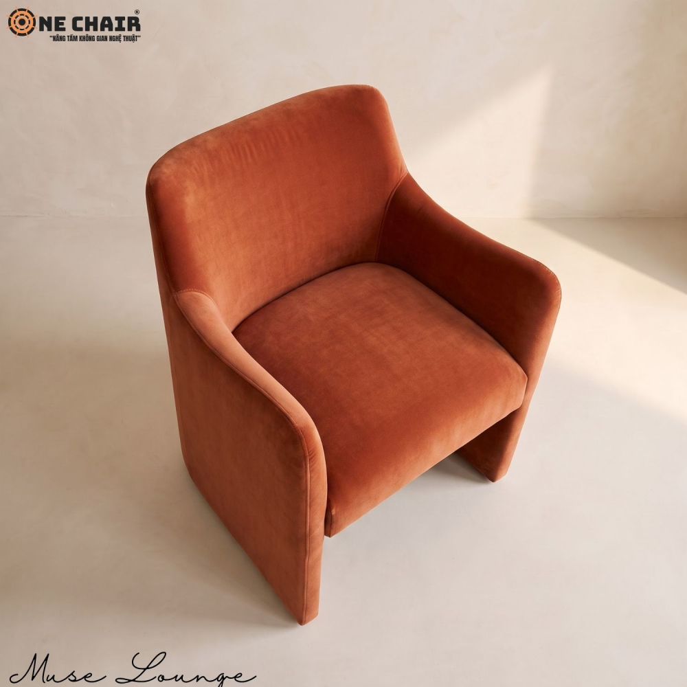Muse Lounge Chair – Burnt Orange