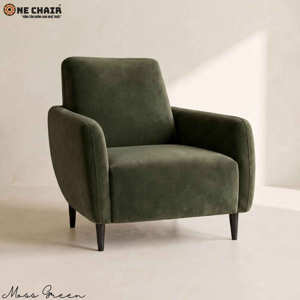 Single Sofa – Moss Green