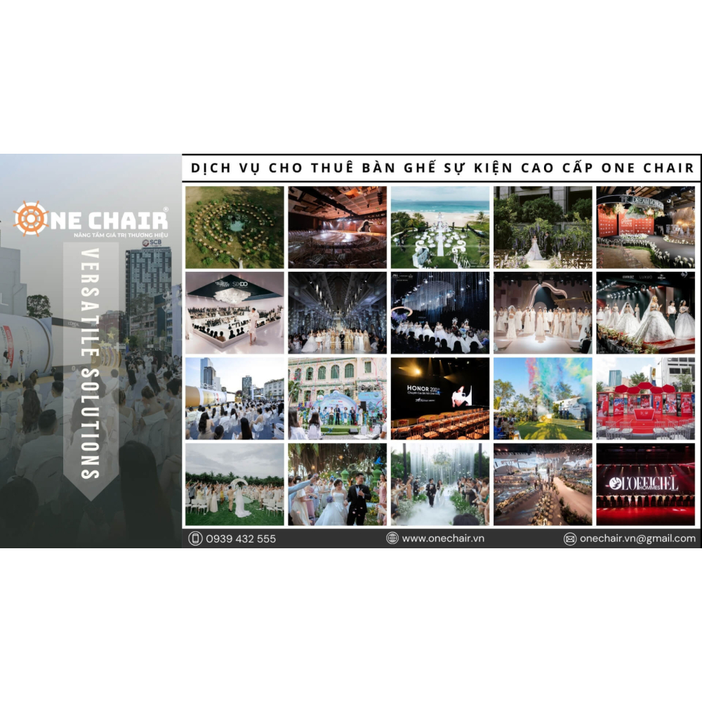 Dịch Vụ Cho Thuê Bàn Ghế Sự Kiện Cao Cấp Tại TP. Đà Nẵng - ONE CHAIR Giải Pháp Setup Không Gian Sự Kiện Chuyên Nghiệp