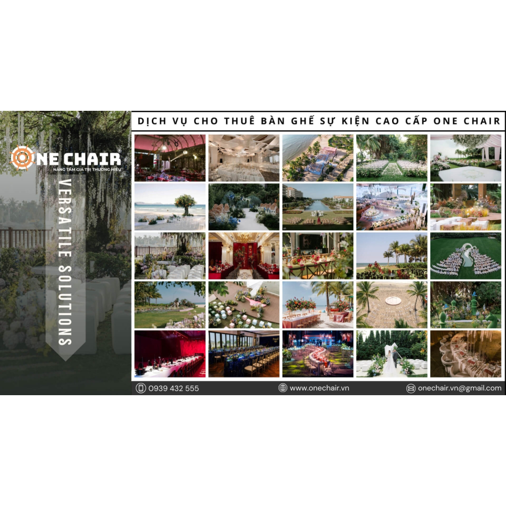Dịch Vụ Cho Thuê Bàn Ghế Sự Kiện Cao Cấp Tại TP. Đà Nẵng - ONE CHAIR Giải Pháp Setup Không Gian Sự Kiện Chuyên Nghiệp