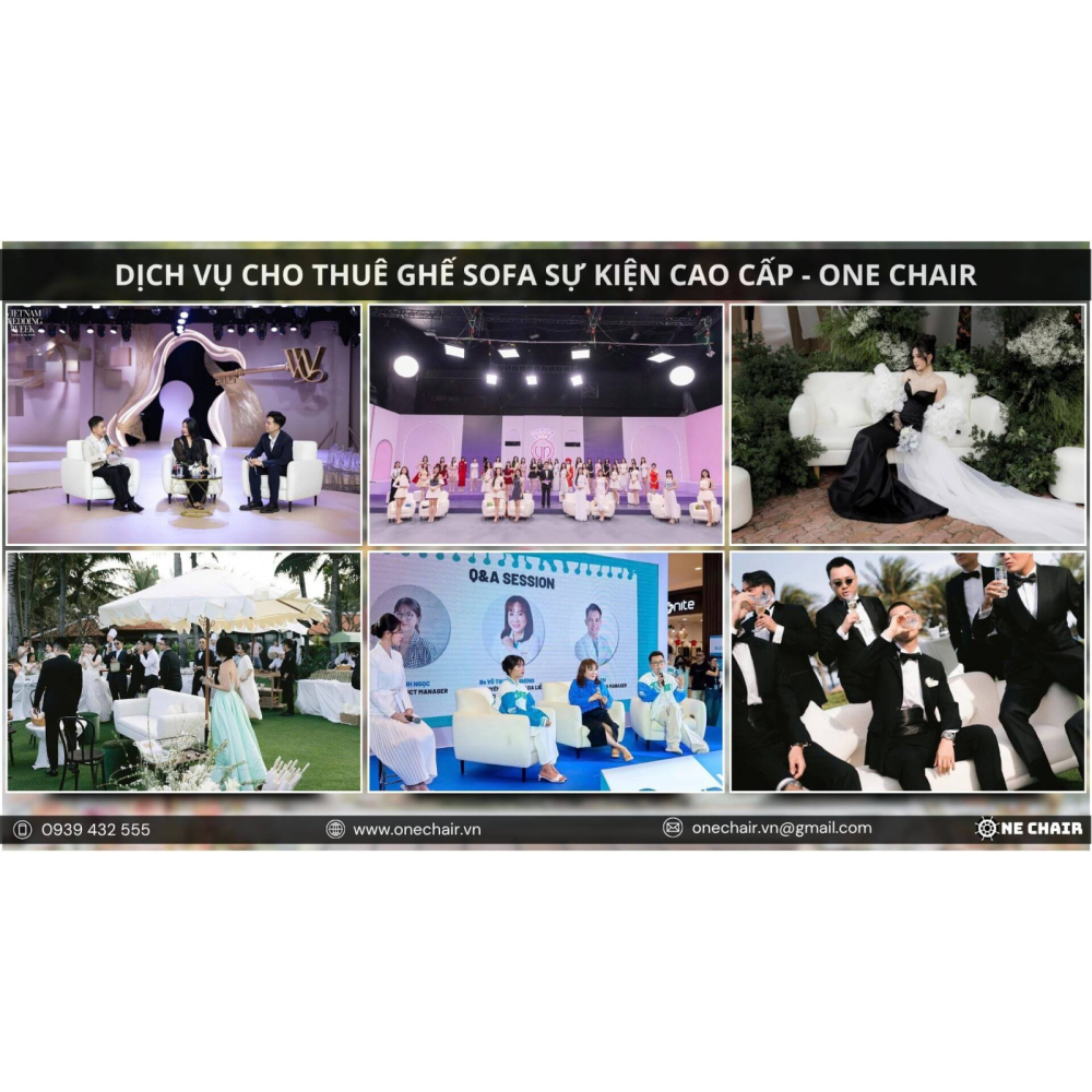 Cho Thuê Ghế Sofa Sự Kiện Cao Cấp, Sang Trọng - Khi Thiết Kế Gặp Cảm Xúc & Trải Nghiệm Cùng ONE CHAIR