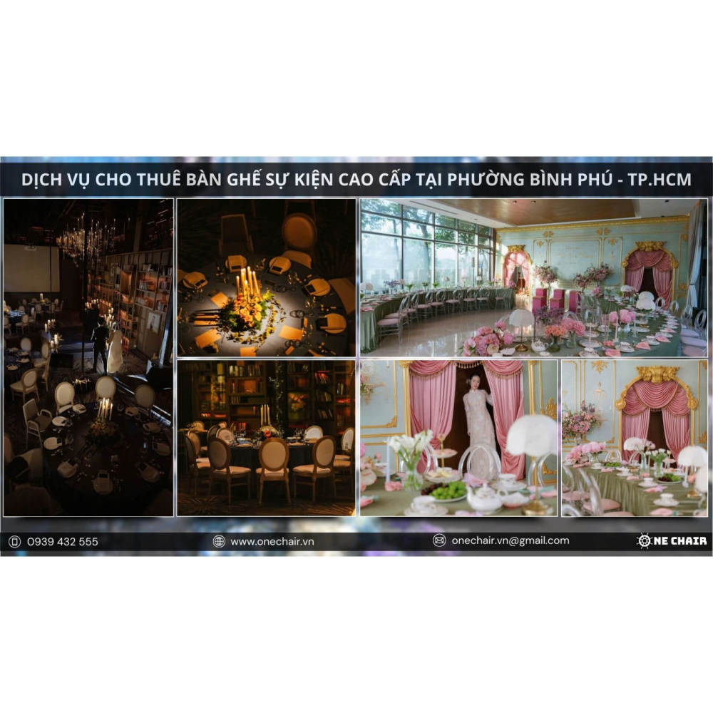 Dịch Vụ Thuê Ghế Sự Kiện Cao Cấp Tại Phường Bình Phú, TP.HCM | ONE CHAIR Kiến Tạo Không Gian Sự Kiện