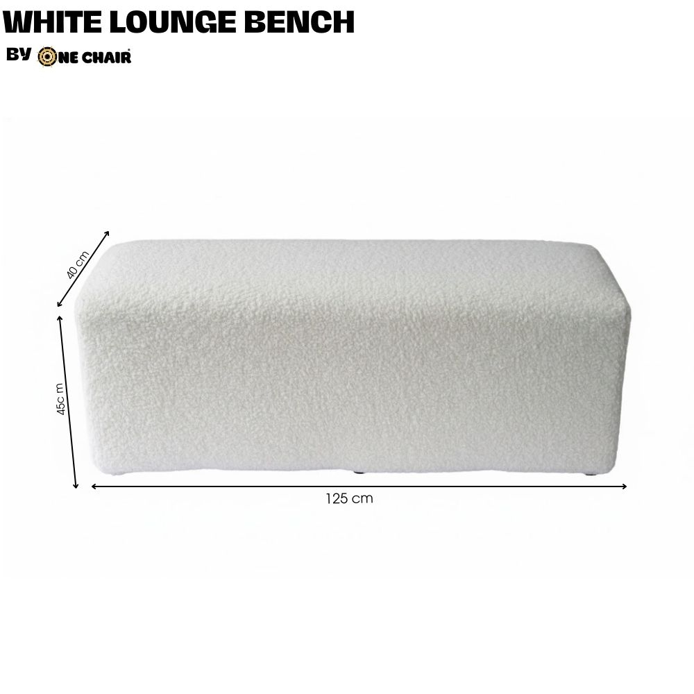 Ghế Sofa Băng Lounge Màu Trắng – Tối Giản, Thanh Lịch Cho Mọi Concept Sự Kiện