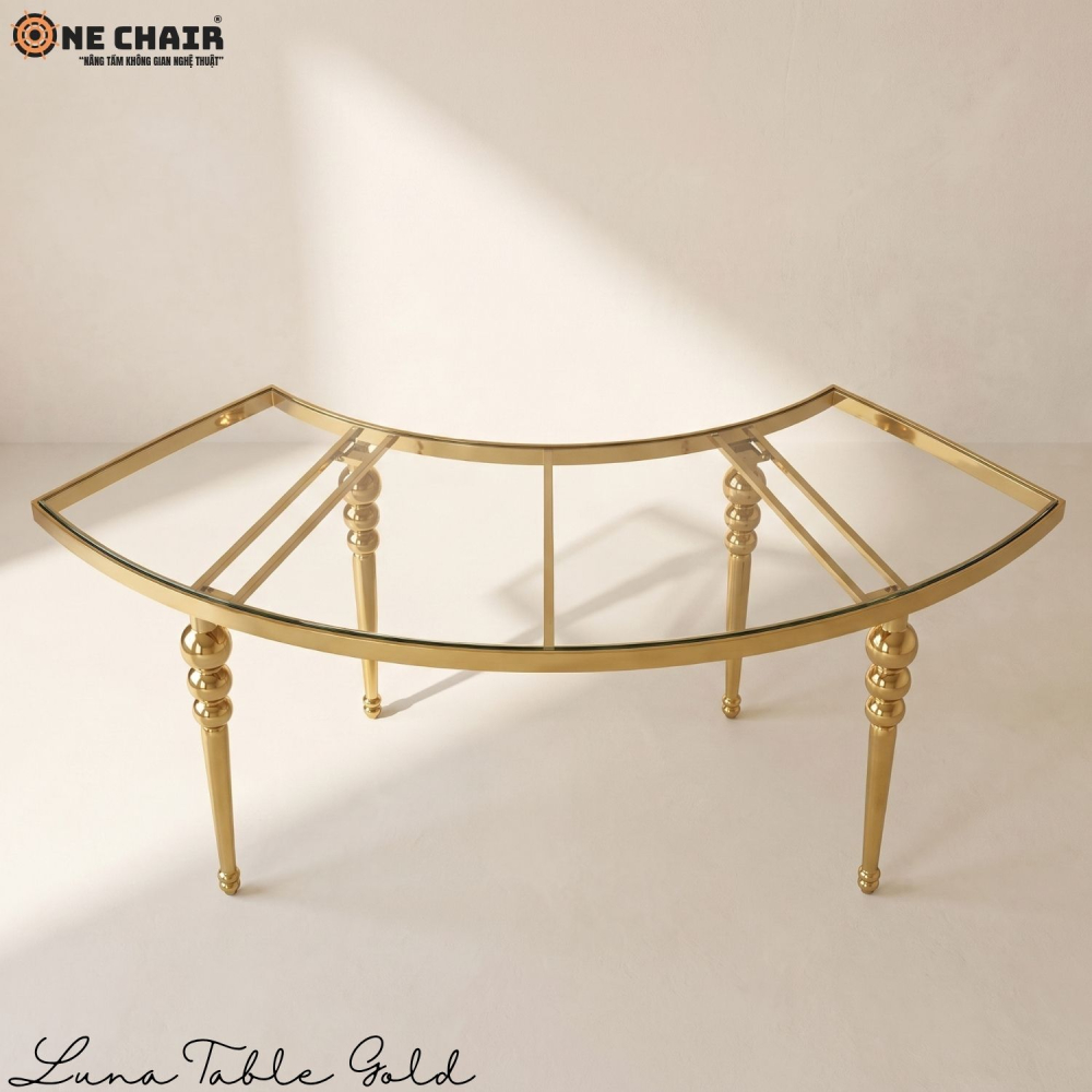 Luna Table Gold – Layout Chữ S