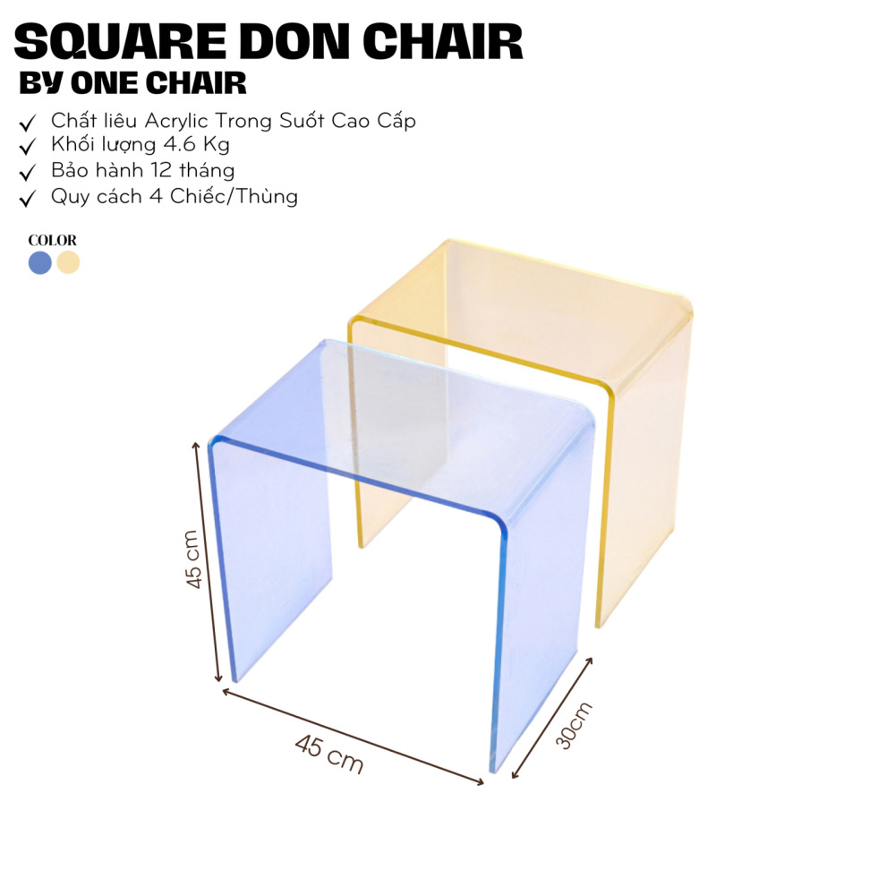 NEW - Box Chair: Ghế Sự Kiện Trong Suốt - Điểm Nhấn Tinh Tế Cho Không Gian Sự Kiện