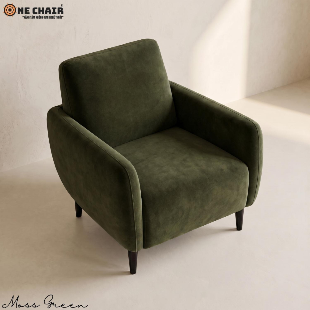 Single Sofa – Moss Green