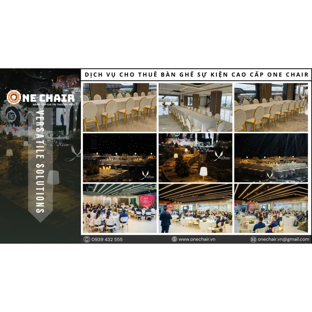 Dịch Vụ Cho Thuê Bàn Ghế Sự Kiện Cao Cấp Tại TP. Đà Nẵng - ONE CHAIR Giải Pháp Setup Không Gian Sự Kiện Chuyên Nghiệp