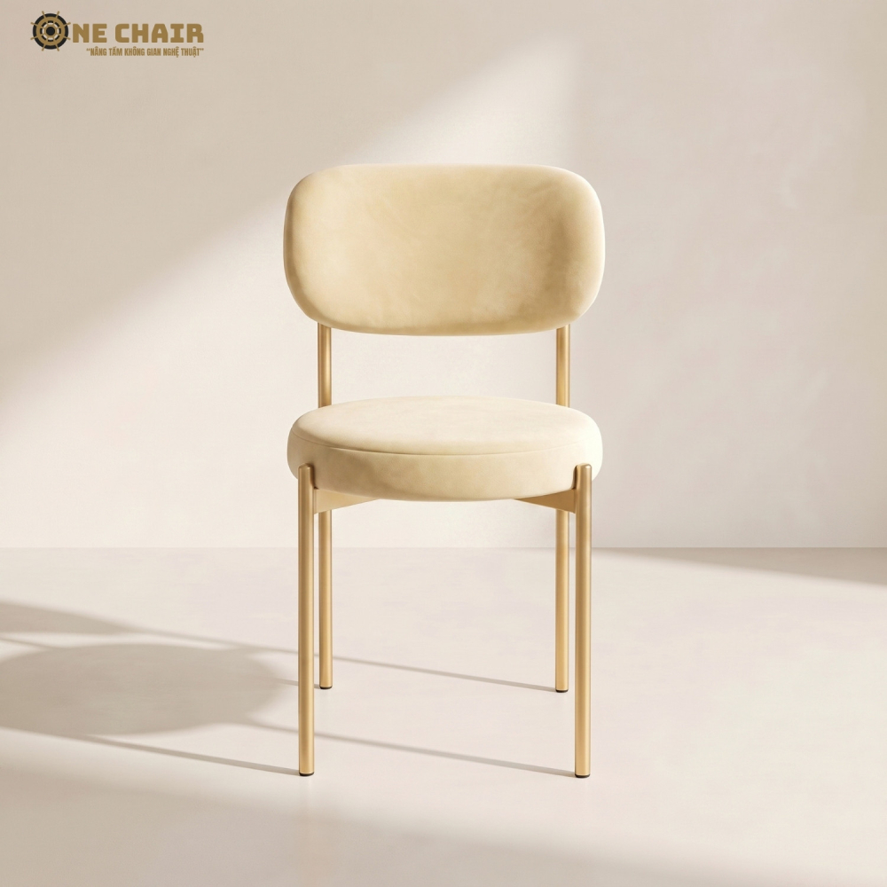 Velvet Chair – Butter Yellow