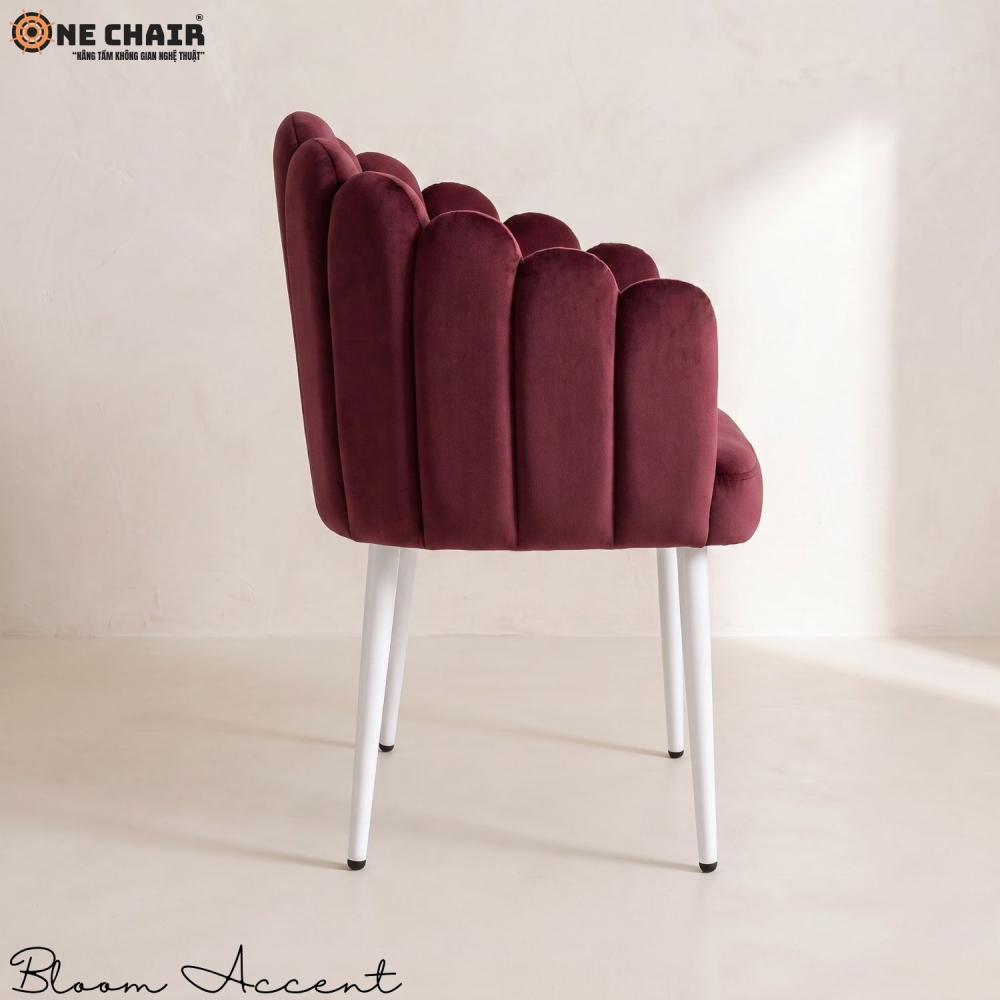 Bloom Accent Chair – Burgundy Wine