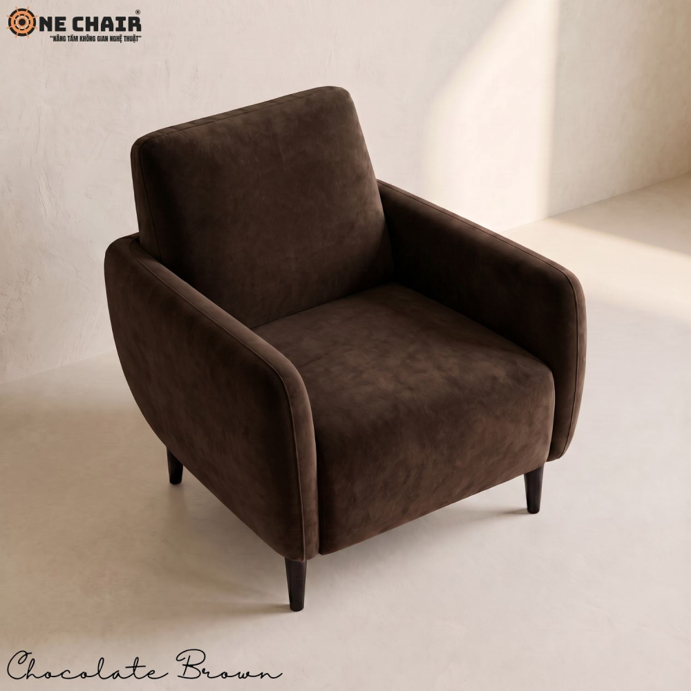 Single Sofa – Chocolate Brown