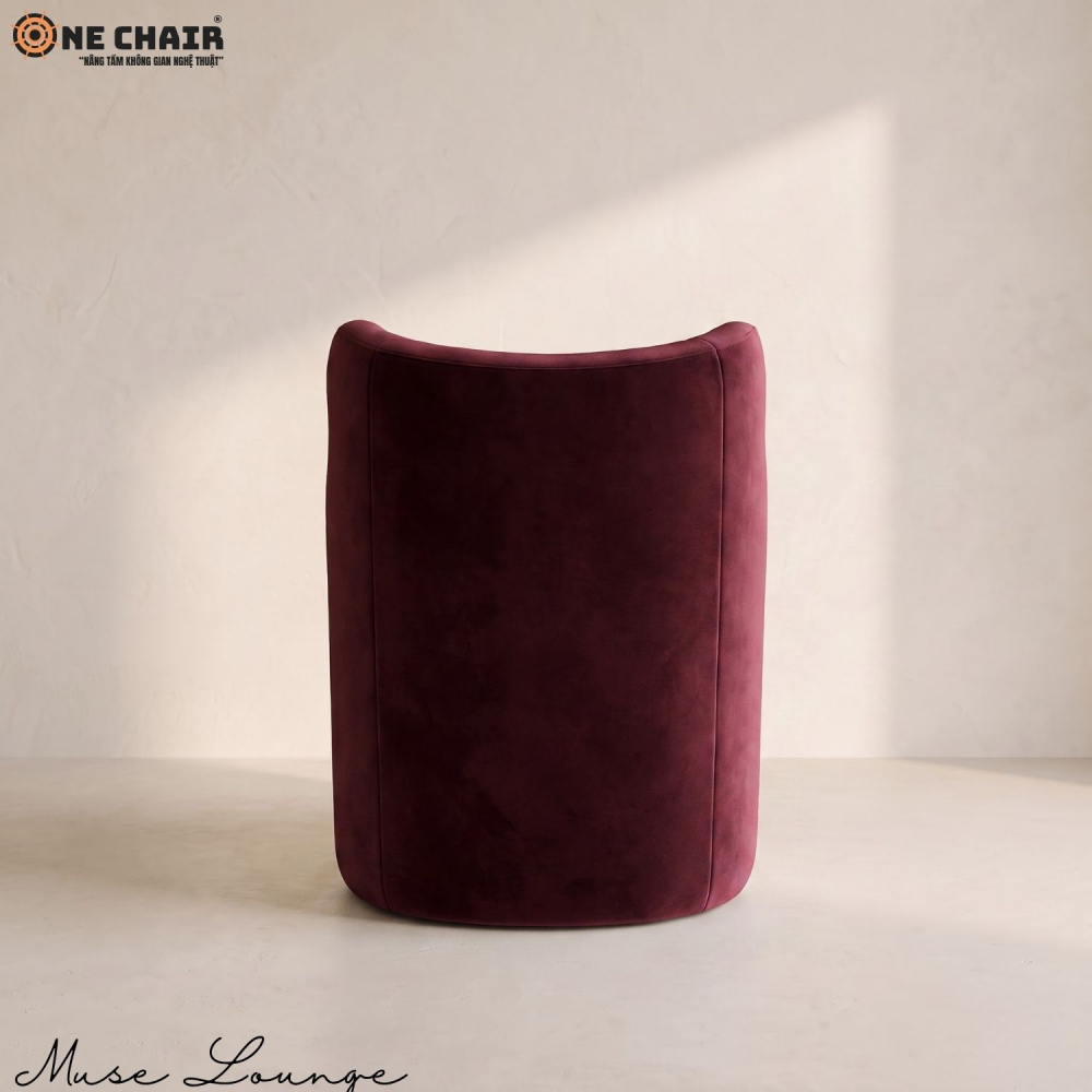 Muse Lounge Chair – Burgundy Wine