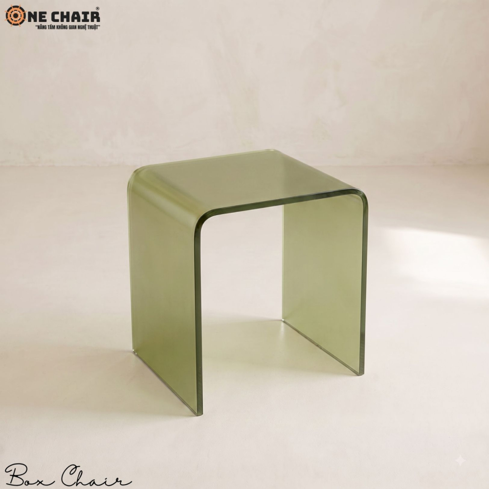 Box Chair Acrylic – Olive Moss