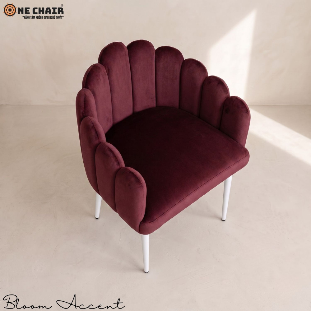 Bloom Accent Chair – Burgundy Wine