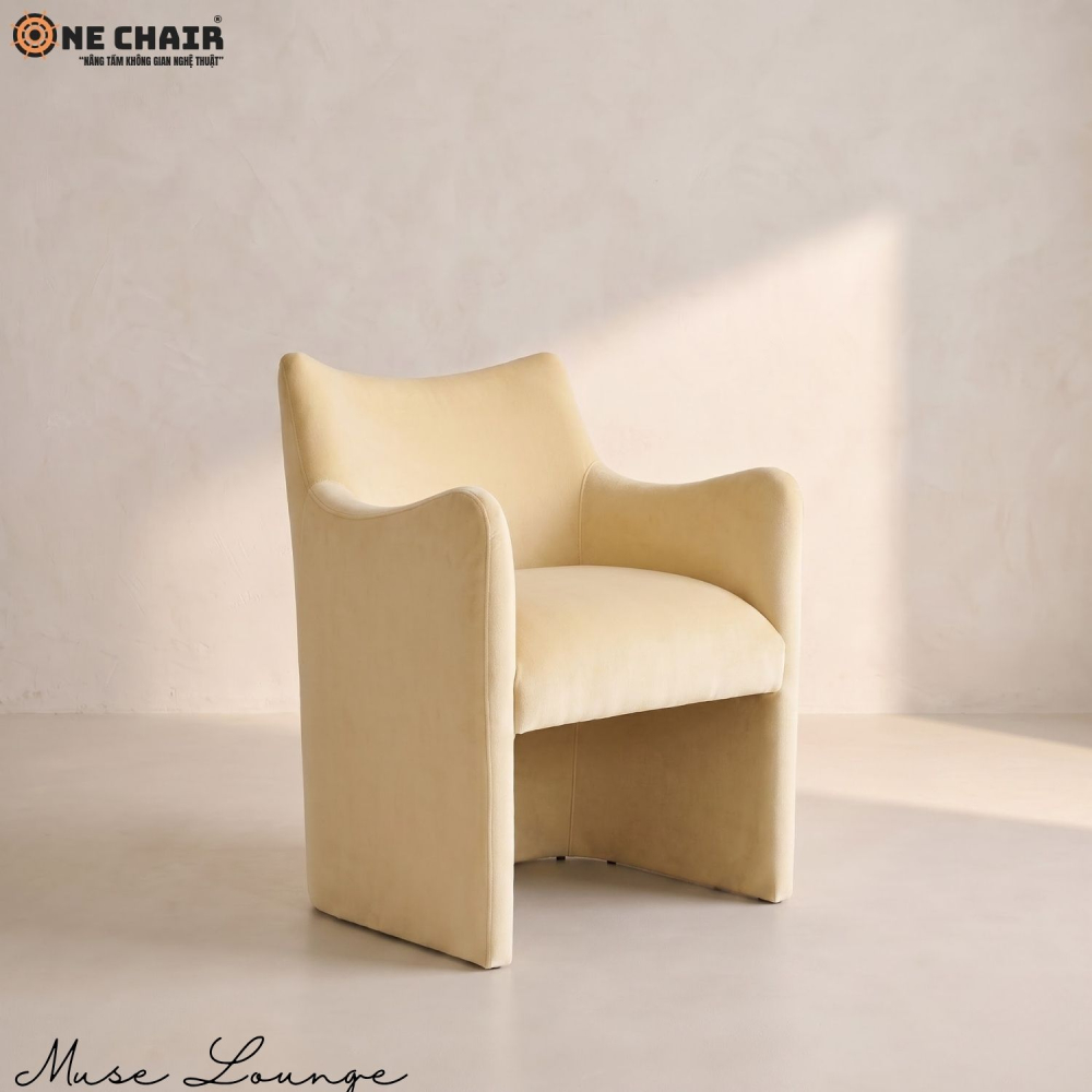 Muse Lounge Chair – Butter Yellow