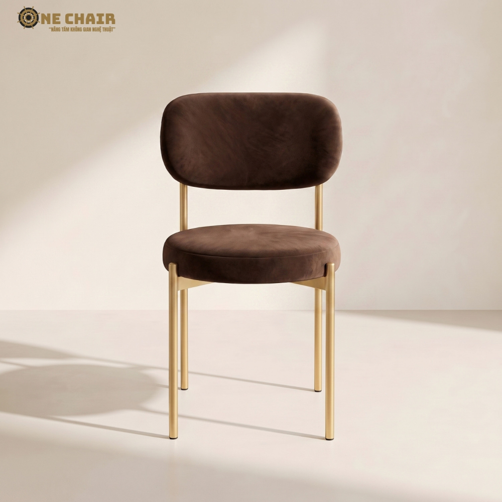 Velvet Chair – Chocolate Brown