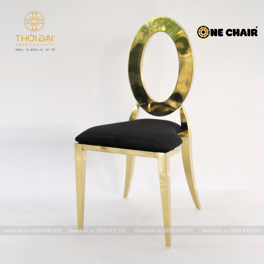 Ghế sự kiện đám cưới louis oval mạ vàng hiện đại thép không gỉ bán buôn nhà hàng khách sạn