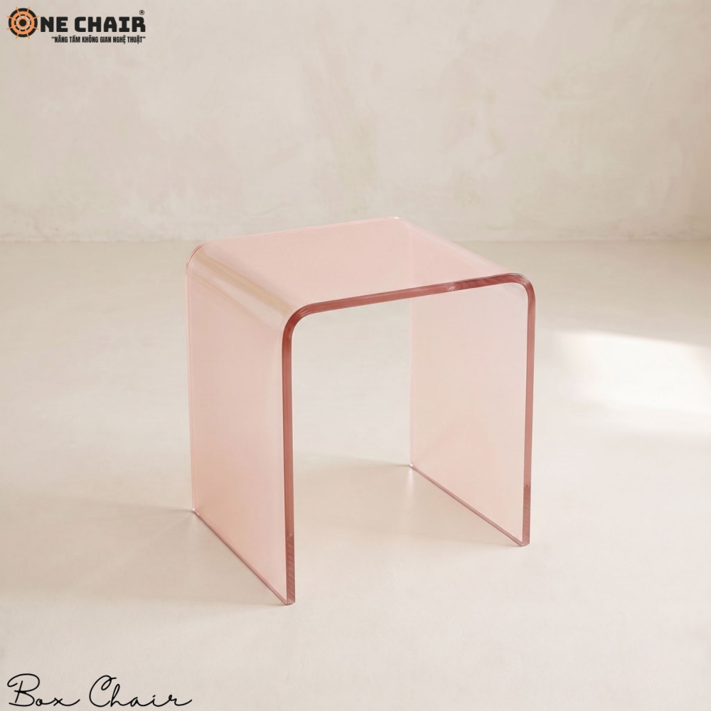 Box Chair Acrylic – Pink