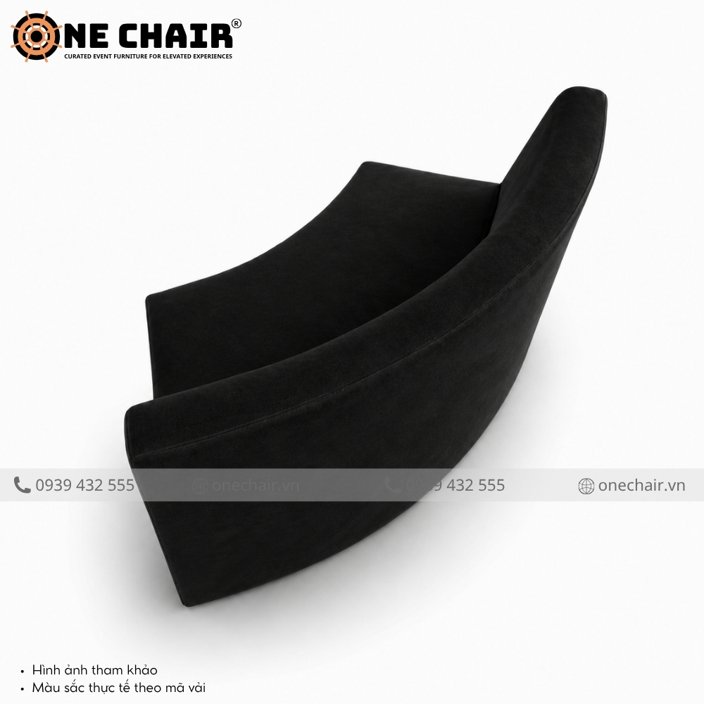Sofa Cong Modular Arc Black – Tối Giản Tuyệt Đối Cho Không Gian Sự Kiện Đẳng Cấp | ONE CHAIR