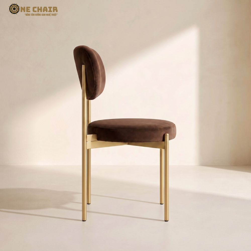 Velvet Chair – Chocolate Brown