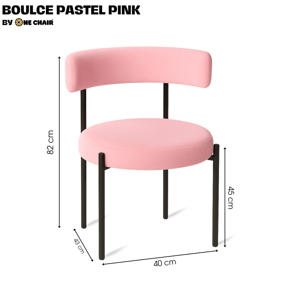Bouclé Ruby Wine – Khung Kim Loại Đen | Ghế Sofa Mini Sang Trọng