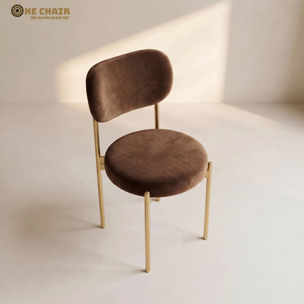 Velvet Chair – Chocolate Brown